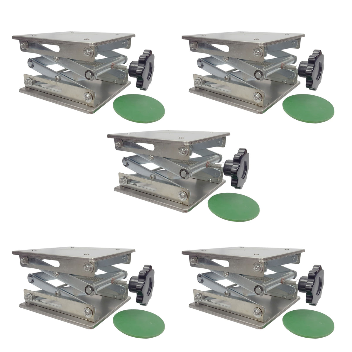 Lab Jack, 150mm Square Base, Electro Plated, Case of 5