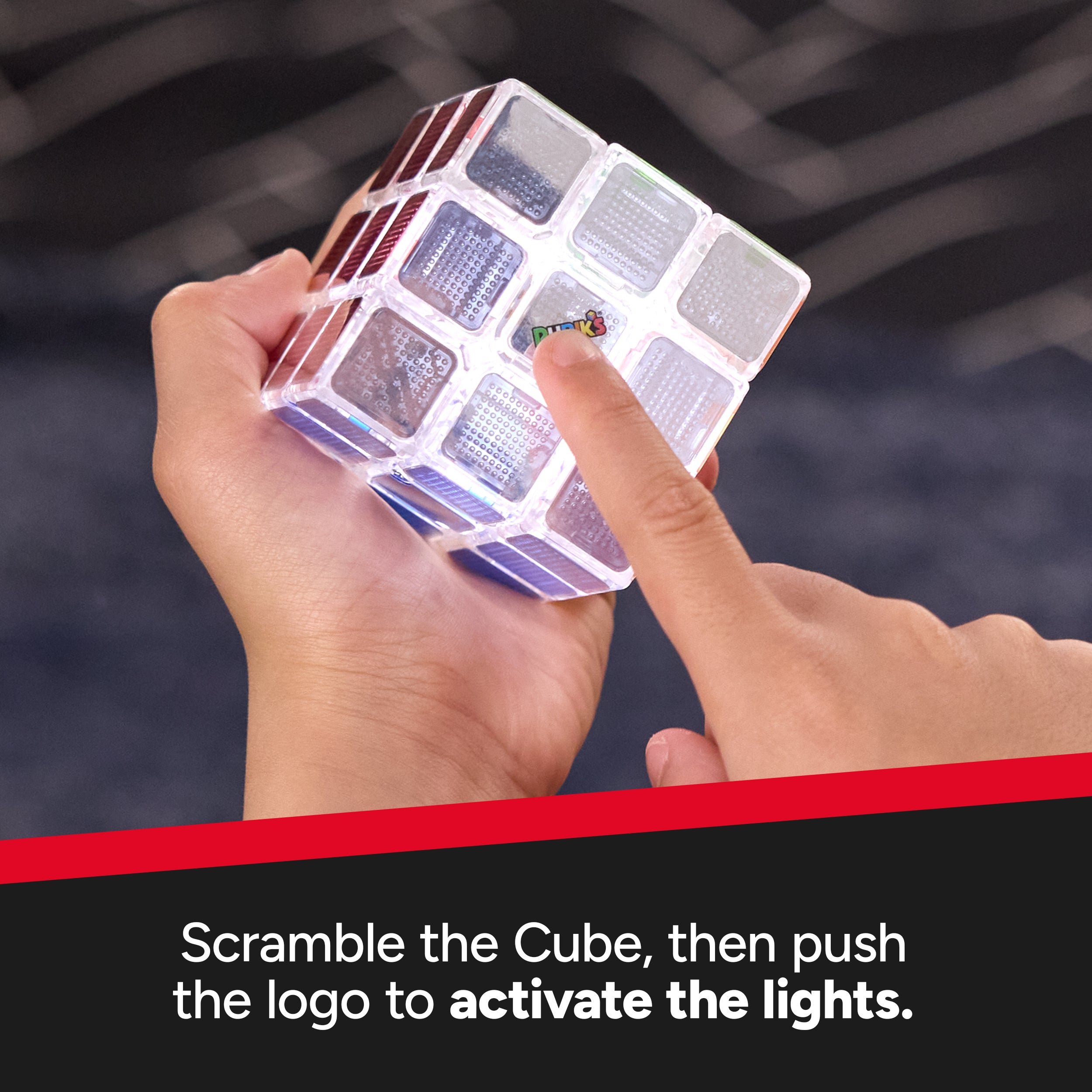 Rubik’s Cube, Pulse Cube, Light-Up Brain Teaser Puzzle for Speed Cubers, Solve the Puzzle Before the Lights Turn Off, Problem-Solving Brain Teaser & Fidget Toy for Adults, Teens, Kids Ages 8 & Up