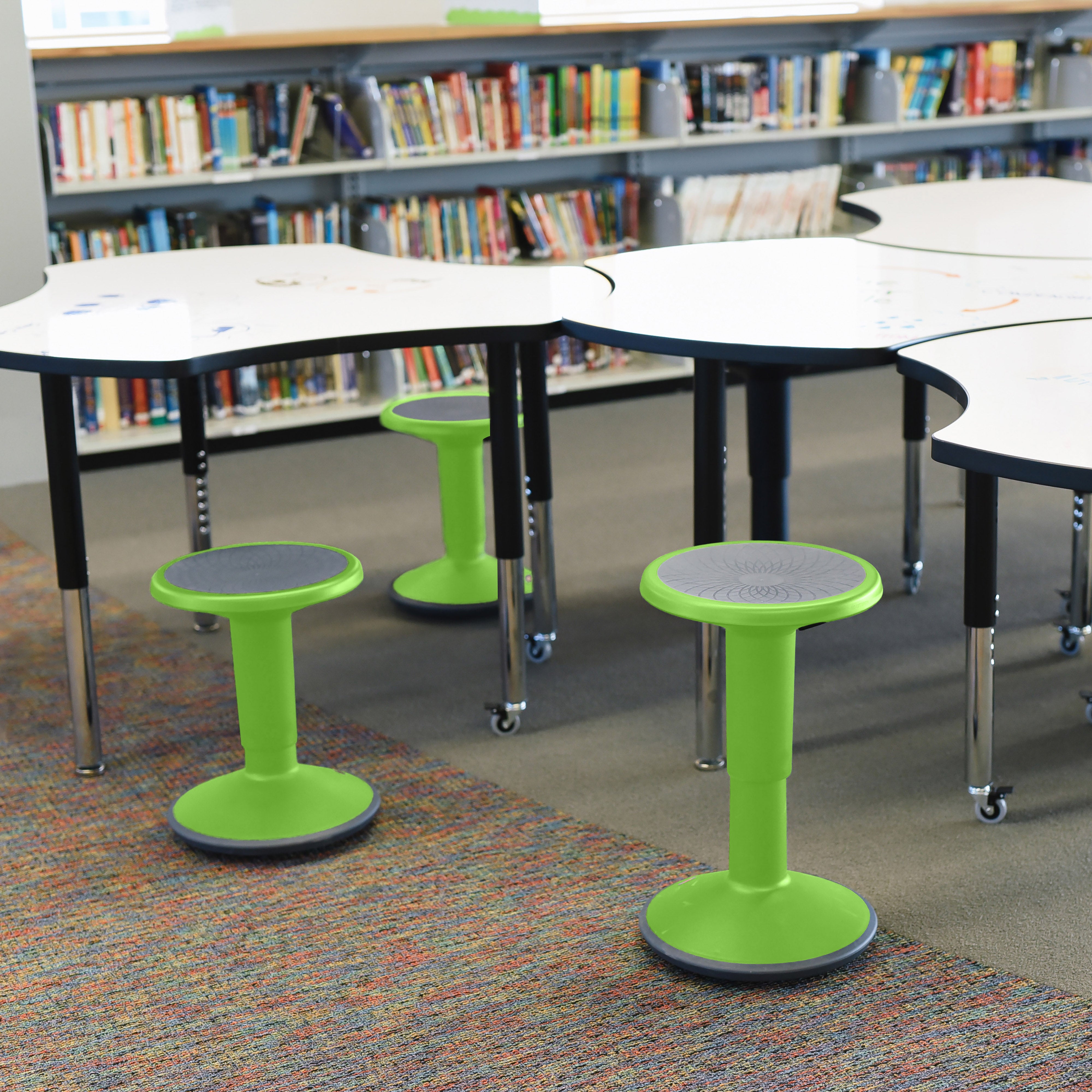 SitWell Adjustable Stool - Grassy Green