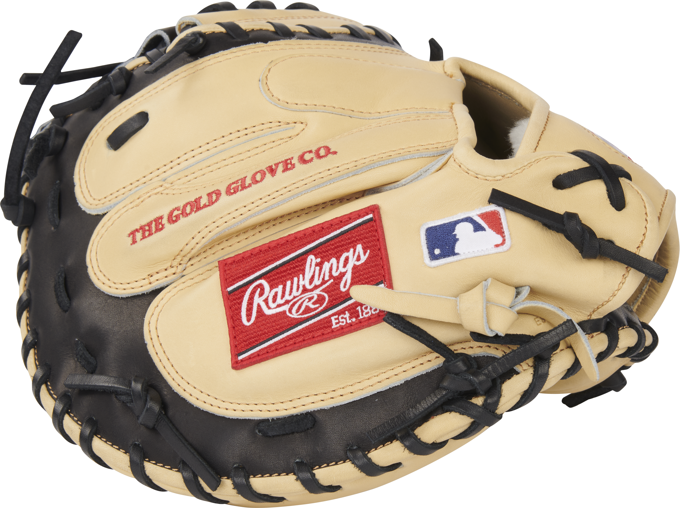 Rawlings Pro Preferred Series Catchers Mitt 34-Inch Baseball Glove - Right Hand Thrower - Camel/Black