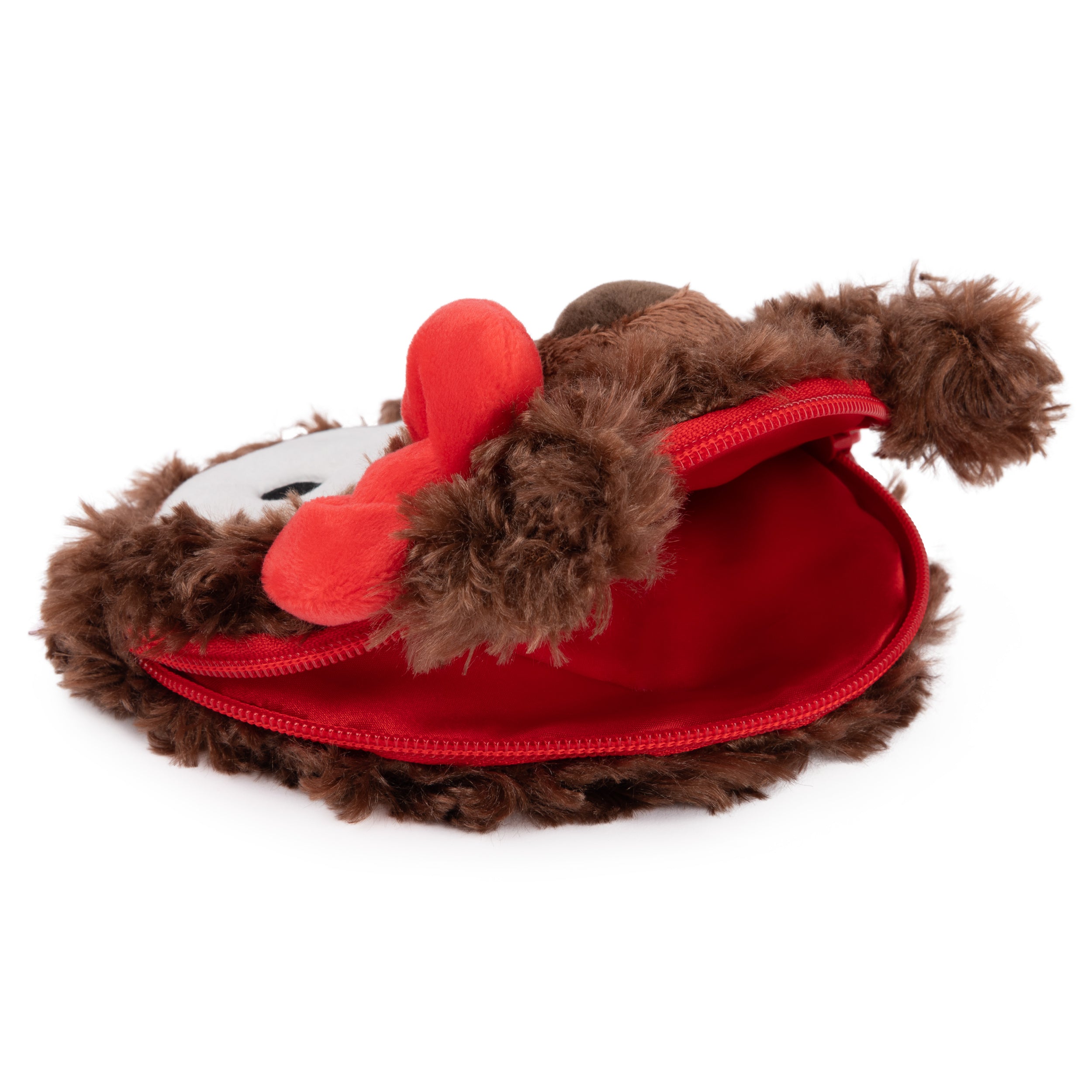 GUND Sanrio Hello Kitty Philbin Teddy Bear Plush Pouch with Zipper for Ages 1 and Up, Brown, 5.5”