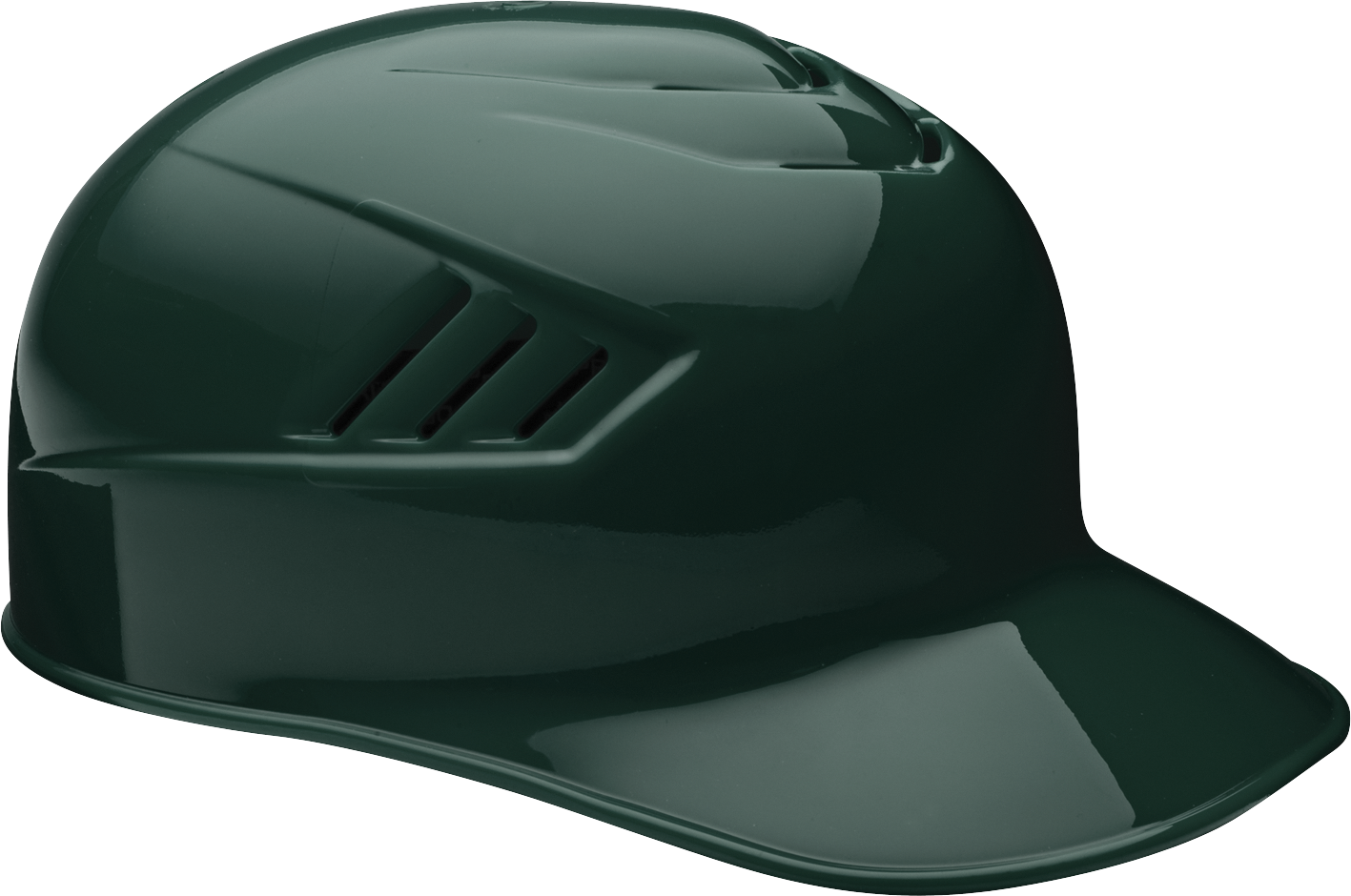 Rawlings Coolflo Gloss Base Coach Helmet - Small - Dark Green
