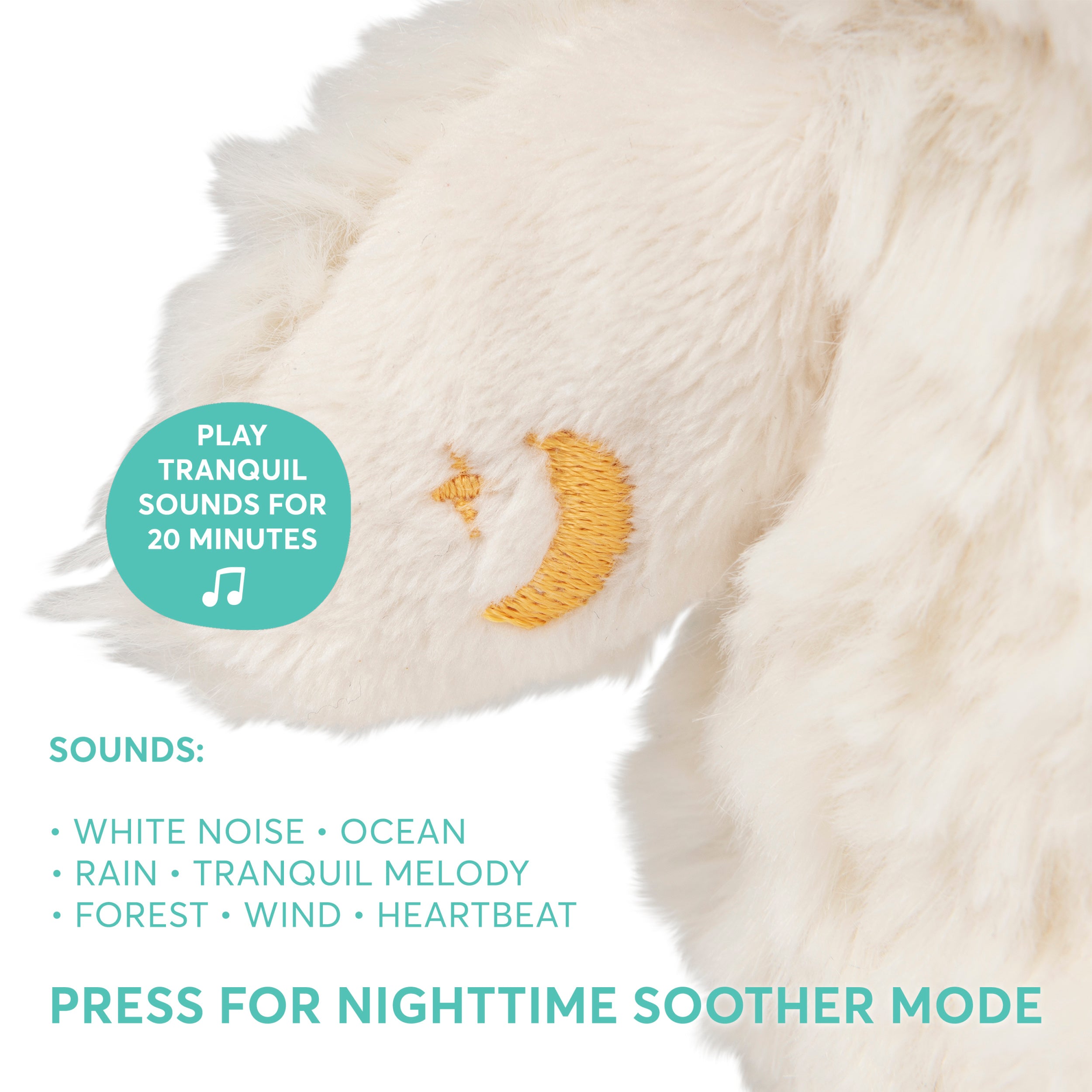 GUND Baby Sleepy Eyes Owl Bedtime Soother Plush Owl Stuffed Animal Night Light & Sound Machine for Baby Boys and Girls, 8”