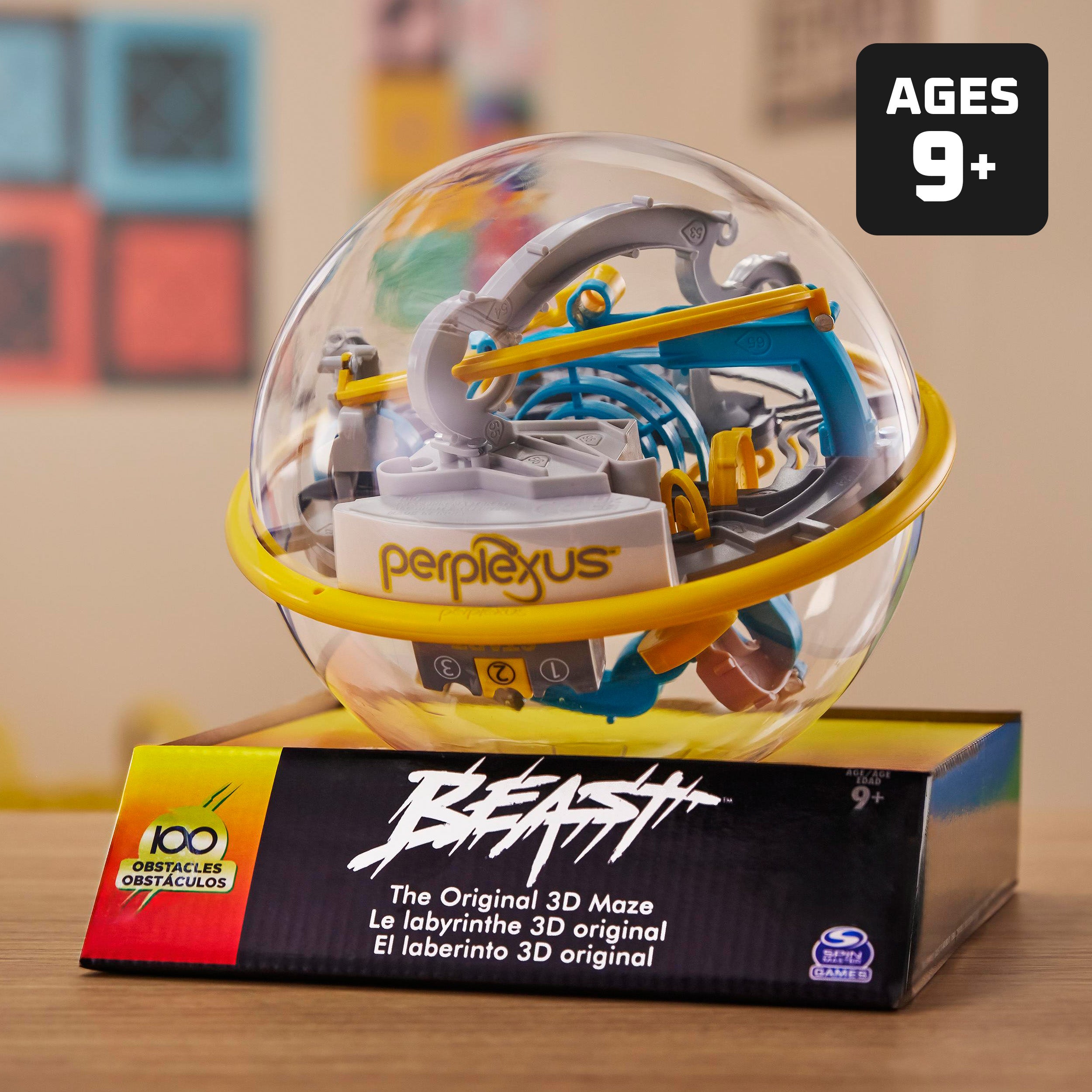 Perplexus Beast 3D Gravity Maze Game Brain Teaser Fidget Toy Puzzle Ball, Anxiety Relief Items, Cool Stuff, Sensory Toys for Kids & Adults Ages 9+