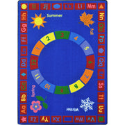 Learning Time 10'9" x 13'2" area rug in color Multi