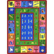 LenguaLink (French) 5'4" x 7'8" area rug in color Multi
