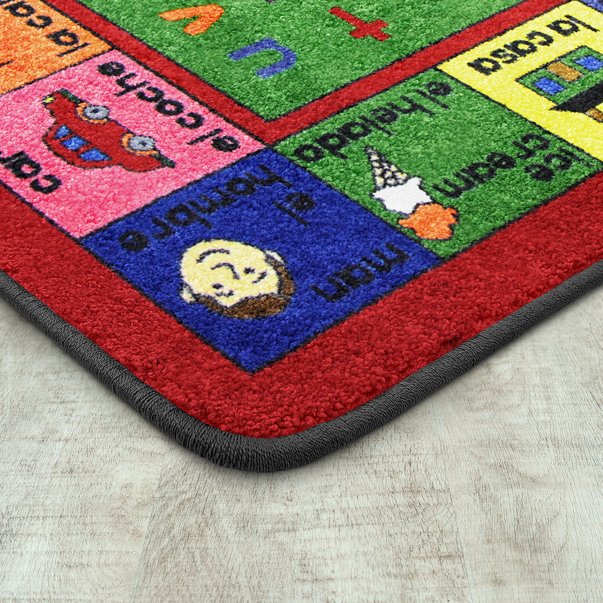 LenguaLink (Spanish) 10'9" x 13'2" area rug in color Multi