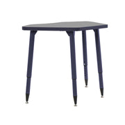 Adapte 24" x 36" Petal Thermofused Activity Table with Adjustable Tapered Legs - North Sea/Navy