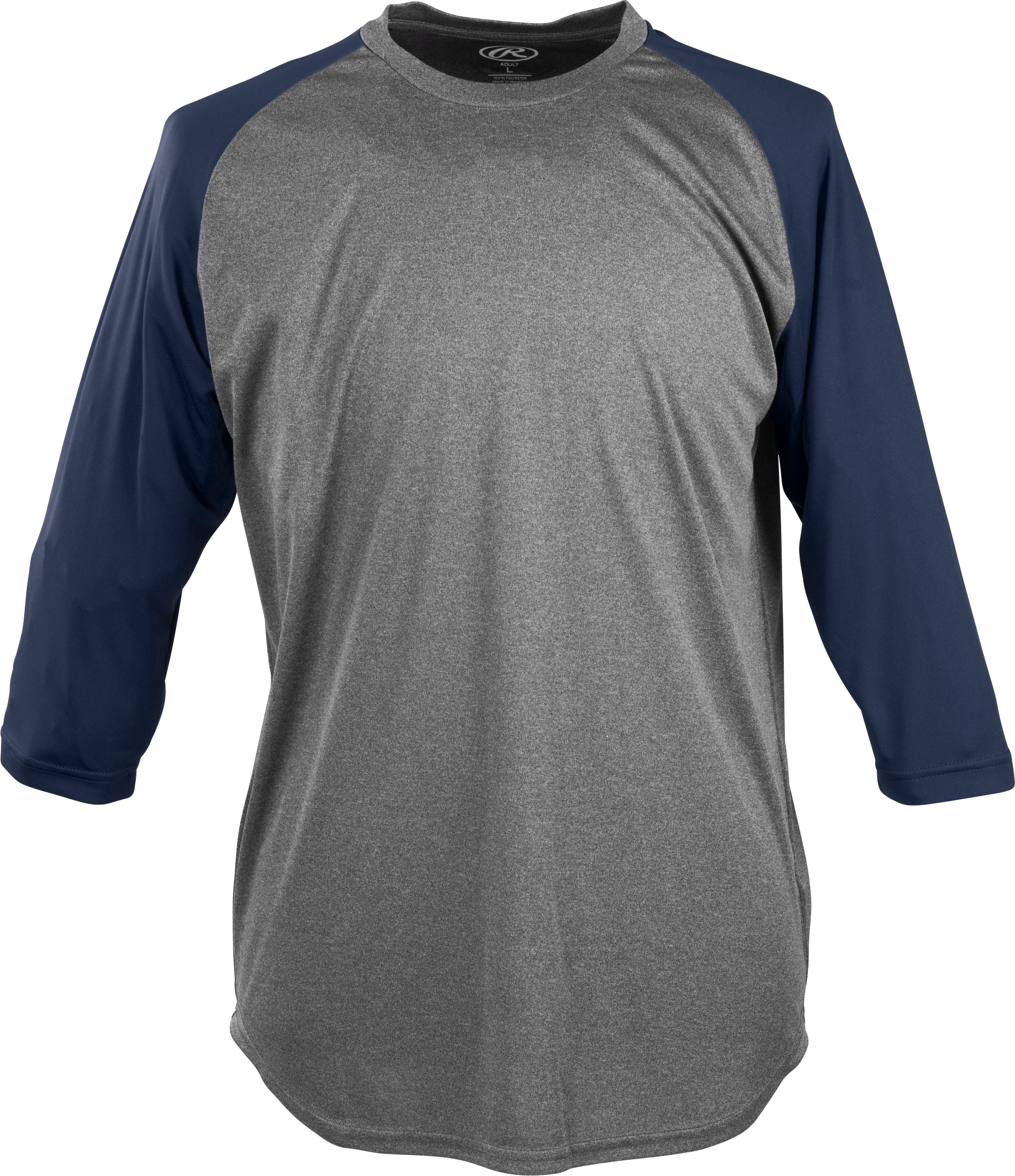 Rawlings Youth Three-Quarter Sleeve Performance Jersey - Small - Navy