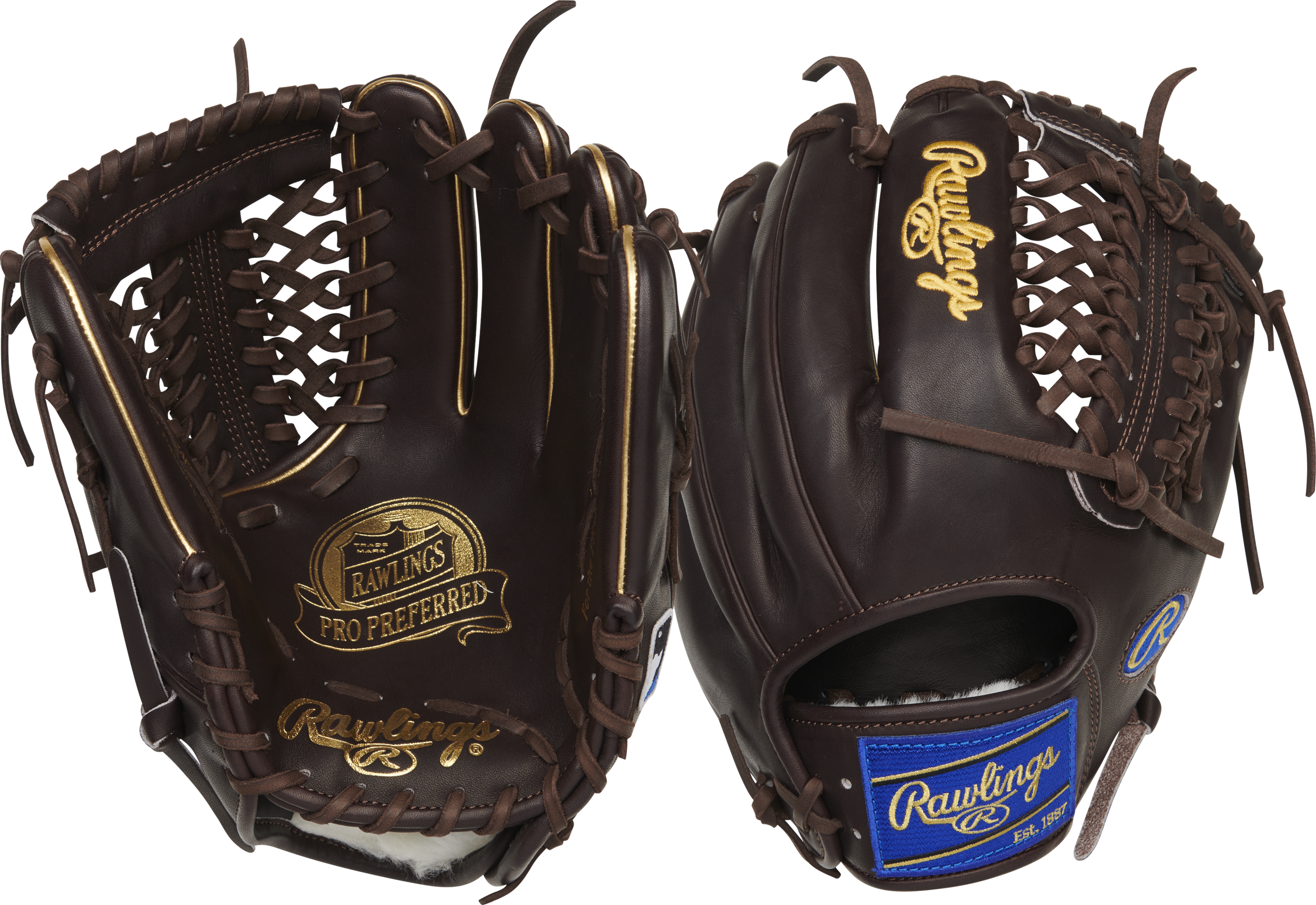 Rawlings Pro Preferred Series 11.75-Inch Baseball Glove - Right Hand Thrower - Mocha