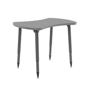 Adapte 25" x 37" Bowtie Thermofused Activity Table with Adjustable Tapered Legs - North Sea/North Sea