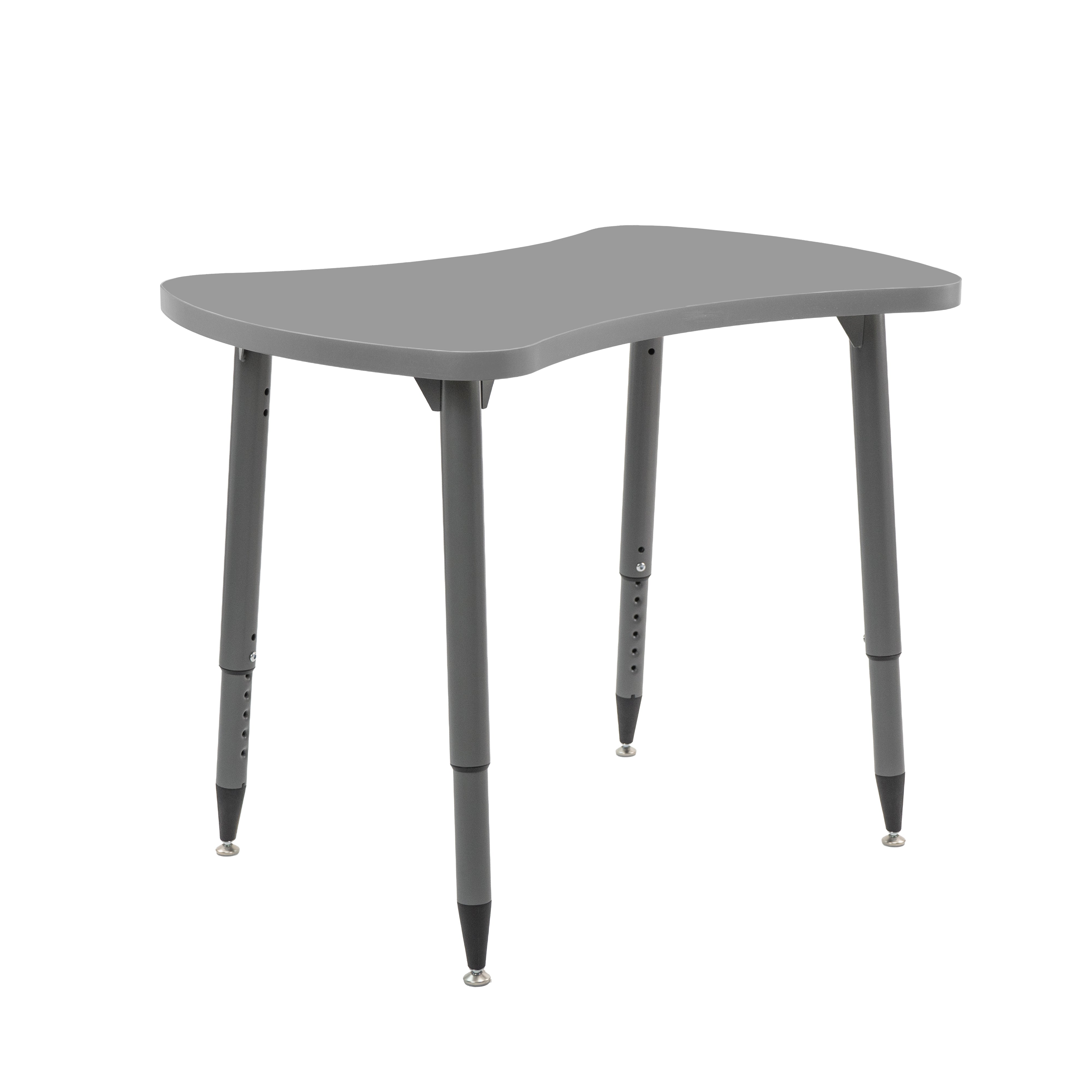 Adapte 25" x 37" Bowtie Thermofused Activity Table with Adjustable Tapered Legs - North Sea/North Sea