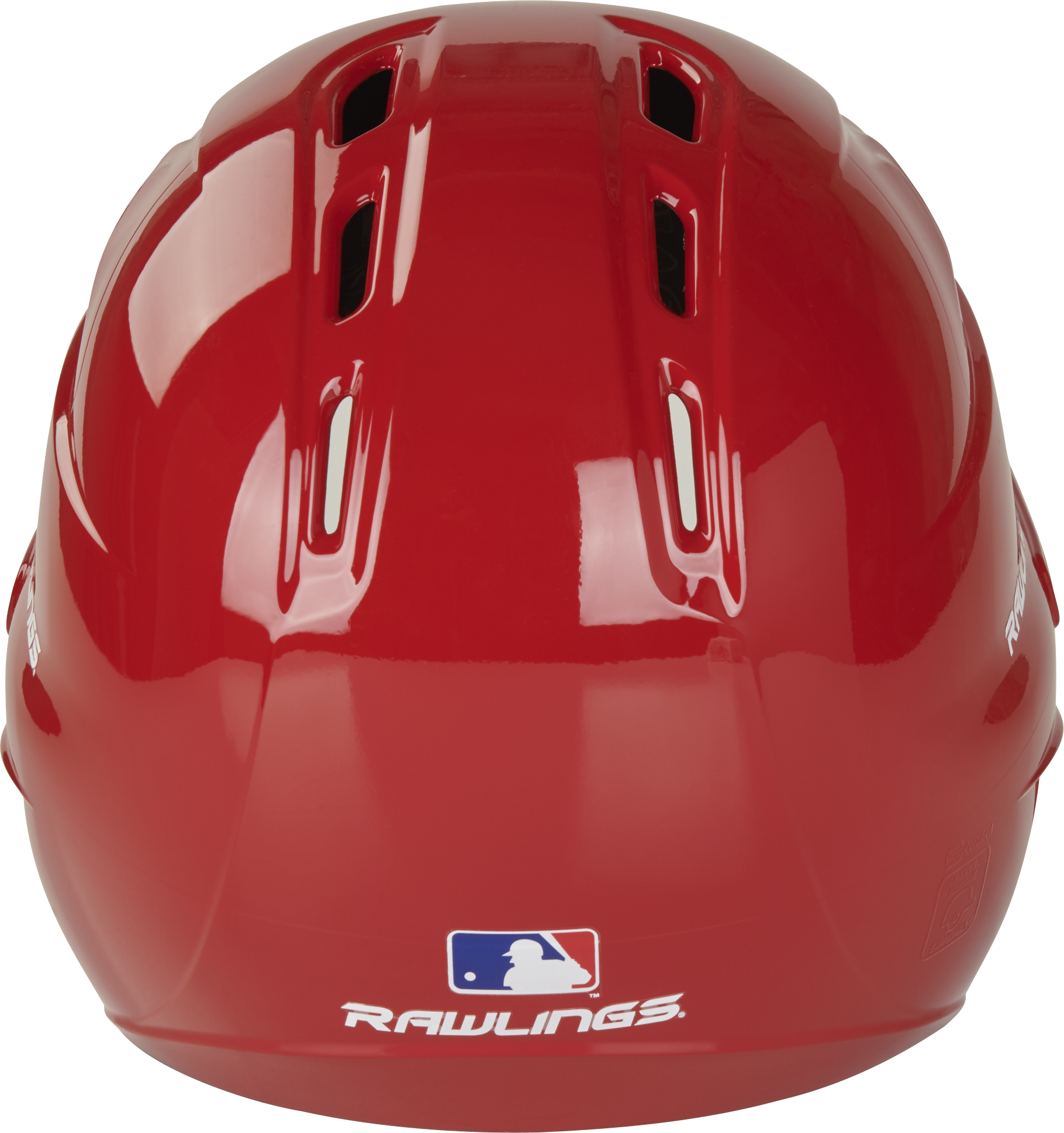 Rawlings R16 Gloss Senior 1-Tone Baseball Helmet - Scarlet