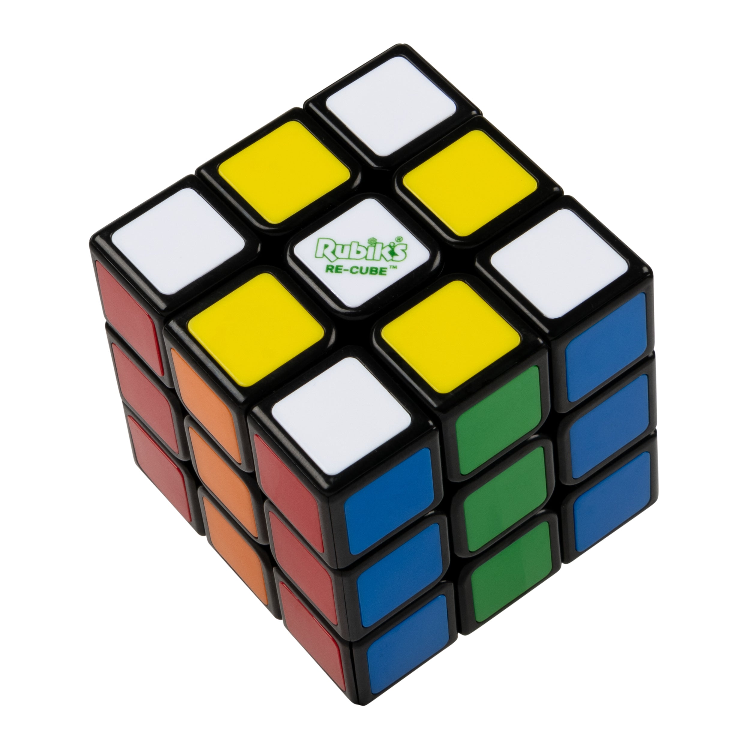 Rubik's Cube, Re-Cube, The Original 3x3 Cube Made with 100% Recycled Plastic, Problem-Solving Brain Teaser, Color-Matching Puzzle, Fidget Toy, Sensory Puzzle, for Ages 8 & Up