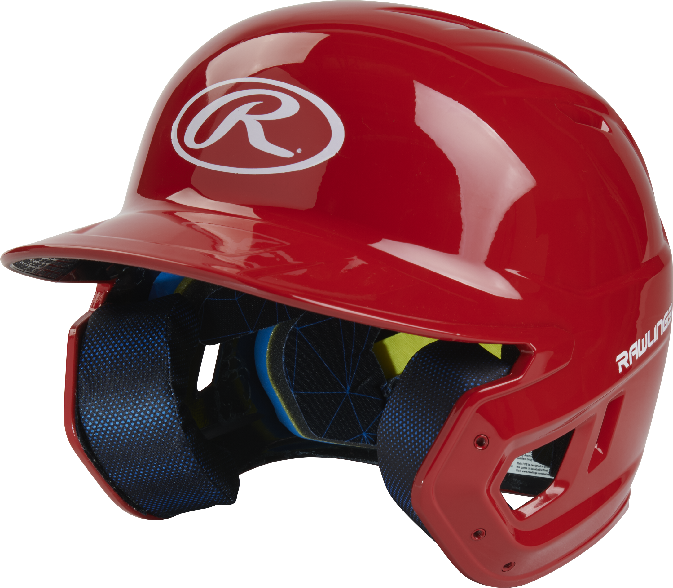 Rawlings Mach Gloss Junior Baseball Helmet - Scarlet