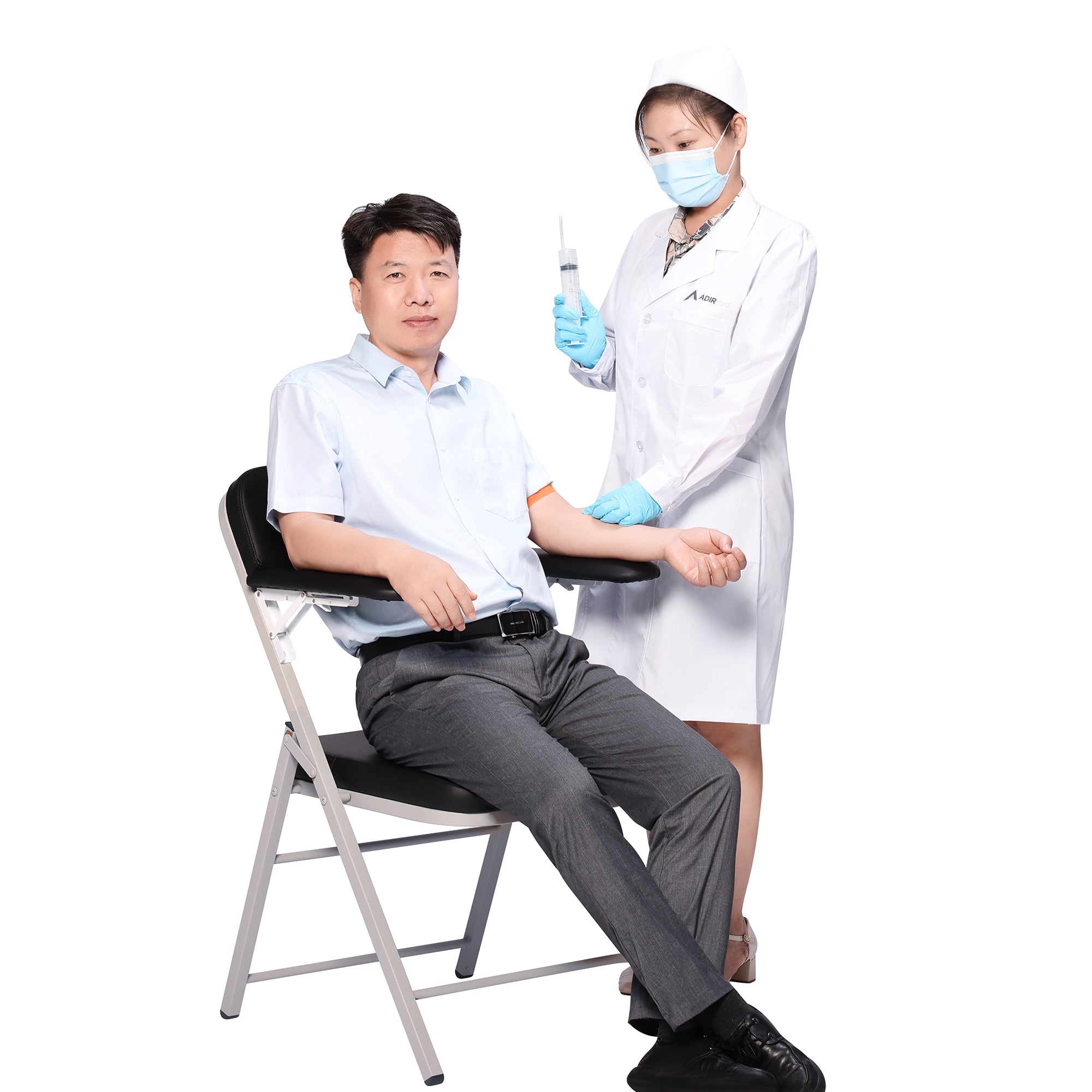 Folding Padded Blood Drawing Chair