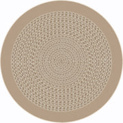 Like Home 5'4" Round area rug in color Beige