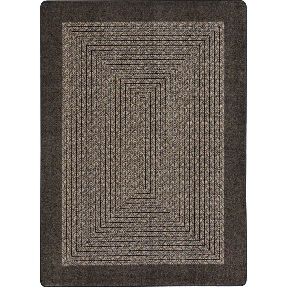Like Home 3'10" x 5'4" area rug in color Chocolate