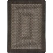 Like Home 7'8" x 10'9" area rug in color Chocolate