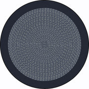 Like Home 7'7" Round area rug in color Navy