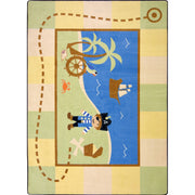Lil' Pirate 3'10" x 5'4" area rug in color Multi