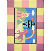 Lil' Princess 5'4" x 7'8" area rug in color Multi