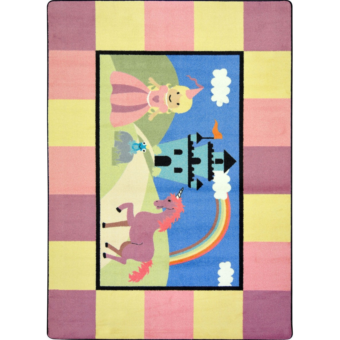 Lil' Princess 7'8" x 10'9" area rug in color Multi