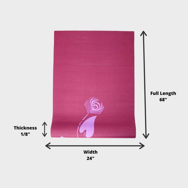YOGI MAT™ Lily Pond - Purple    -  1/8"H x 24"W x 68"L