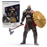 PlayStation God of War Ragnarök, 6” Kratos Action Figure with 5 Accessories, The Shapes Collection, For PS5 Fans & Collectors Ages 17+