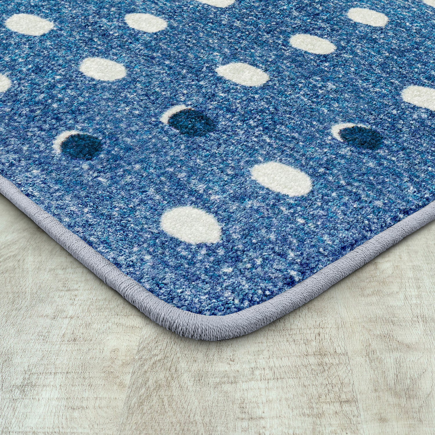 Little Moons 7'8" x 10'9" area rug in color Blue Skies