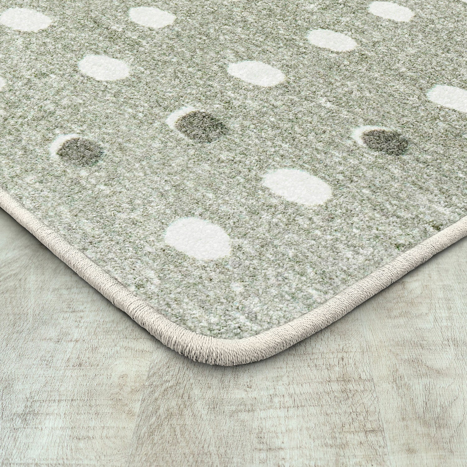 Little Moons 3'10" x 5'4" area rug in color Linen