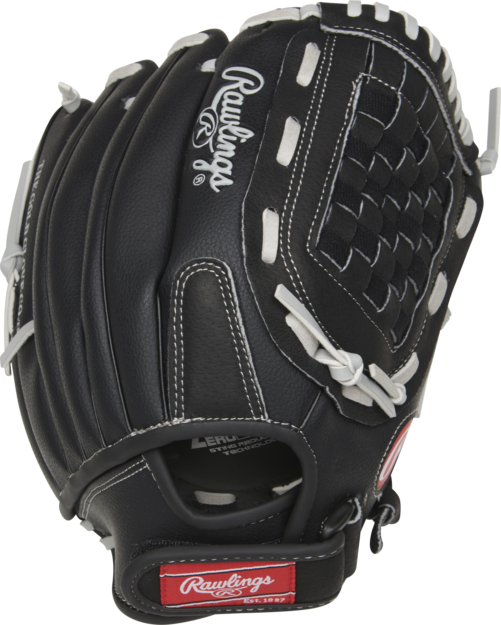 Rawlings Rsb Softball Series 12-Inch Softball Glove - Right Hand Thrower - Gray/Black