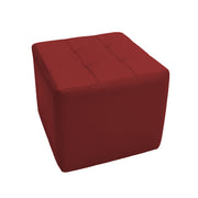Tufted Square Ottoman 16" Height - Crimson