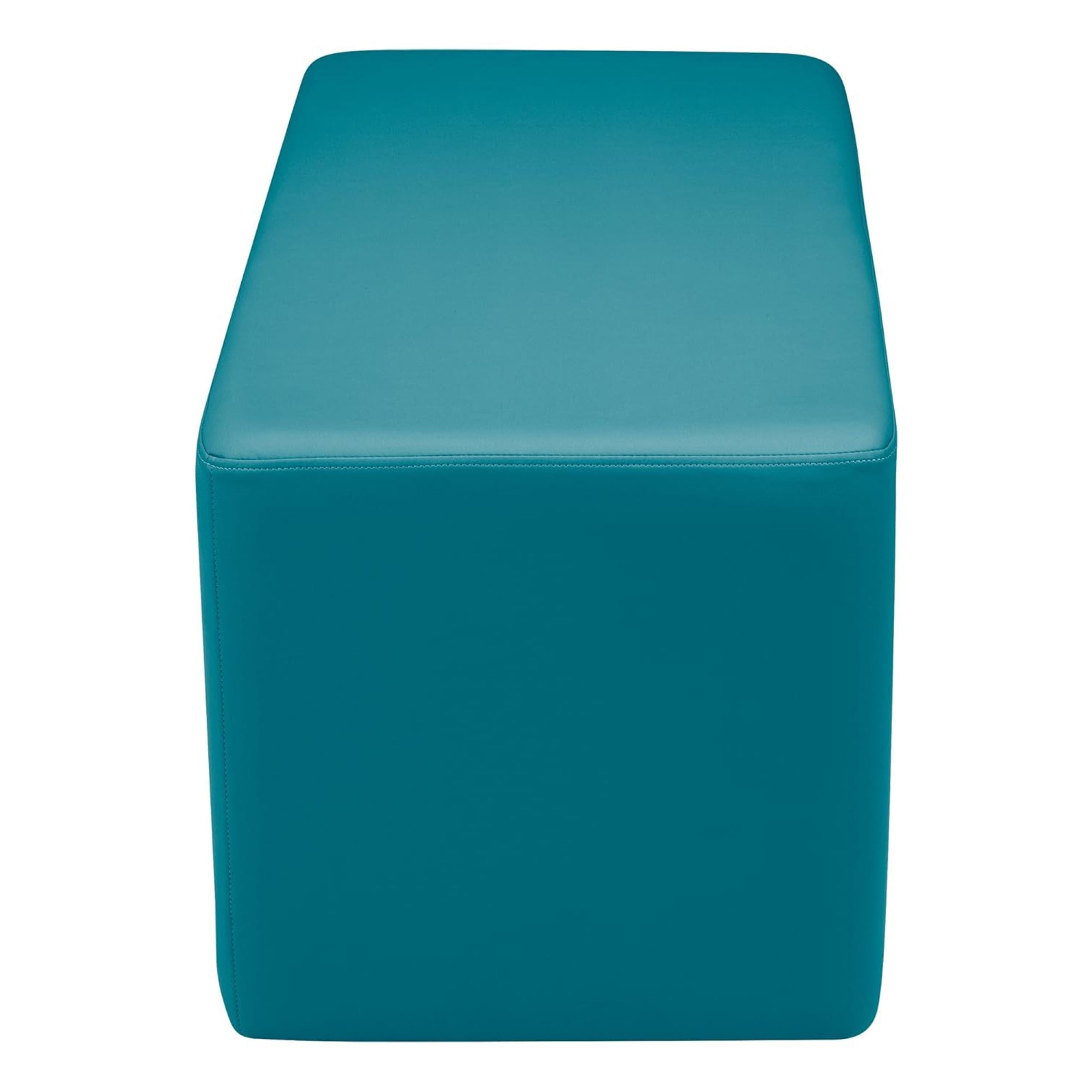 Pro Series Upholstered Rectangle Ottoman 18" Height - Teal