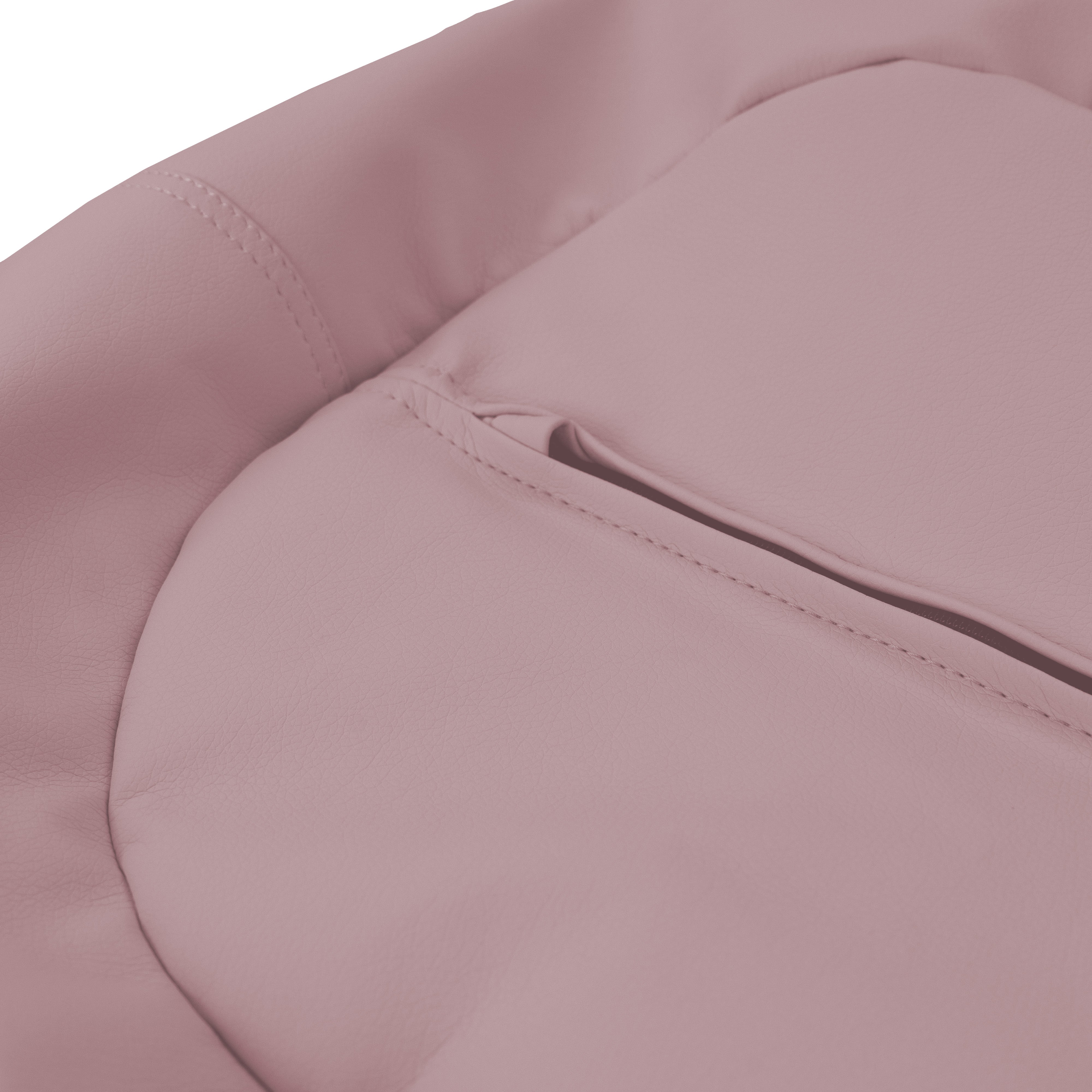 30" Round Vinyl Bean Bag - Mauve