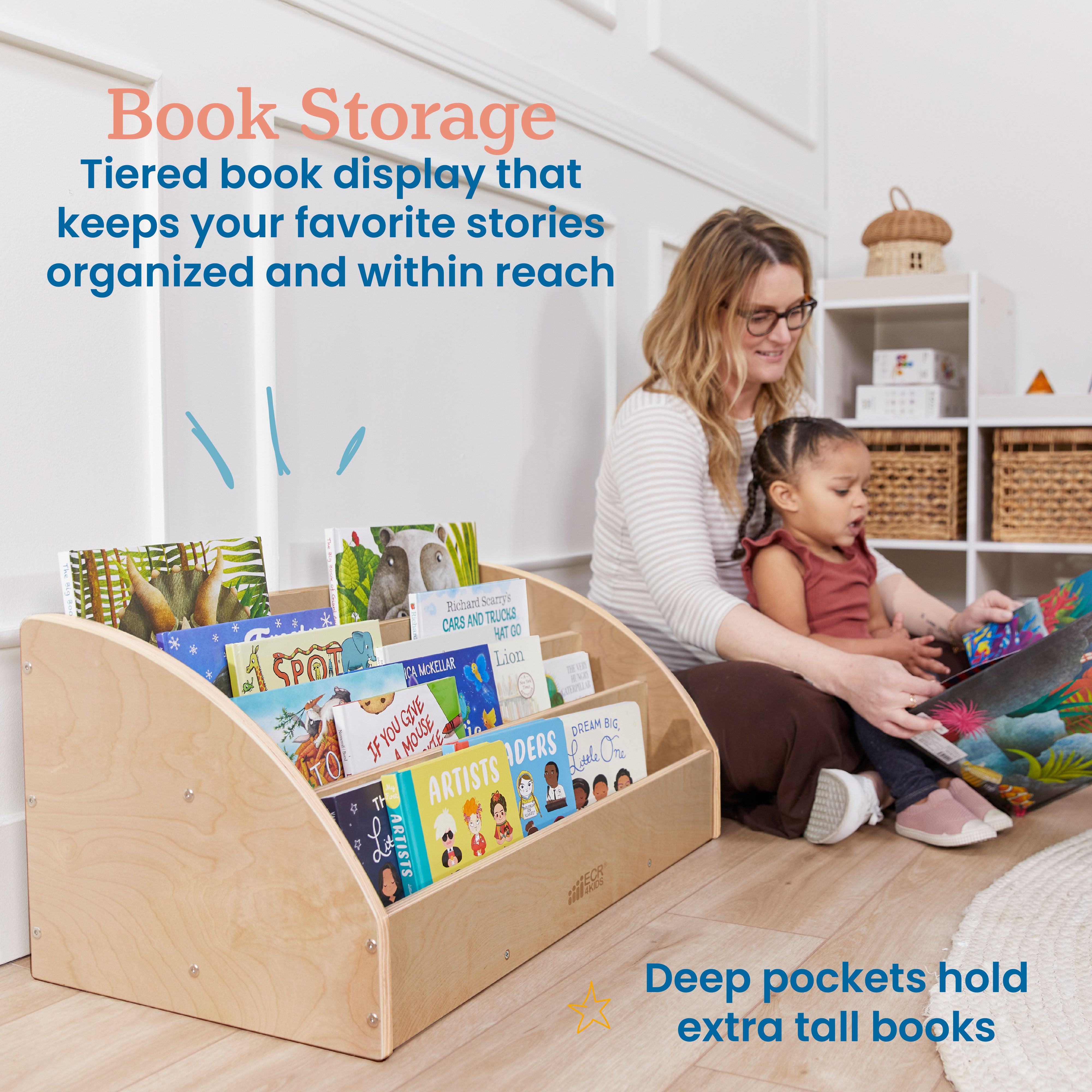 Toddler Book Display - Natural