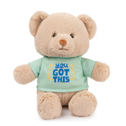 GUND “You Got This” Sustainable Message Bear with Green T-Shirt, Teddy Bear Made from 100% Recycled Materials for Ages 1 and Up, Tan, 12”