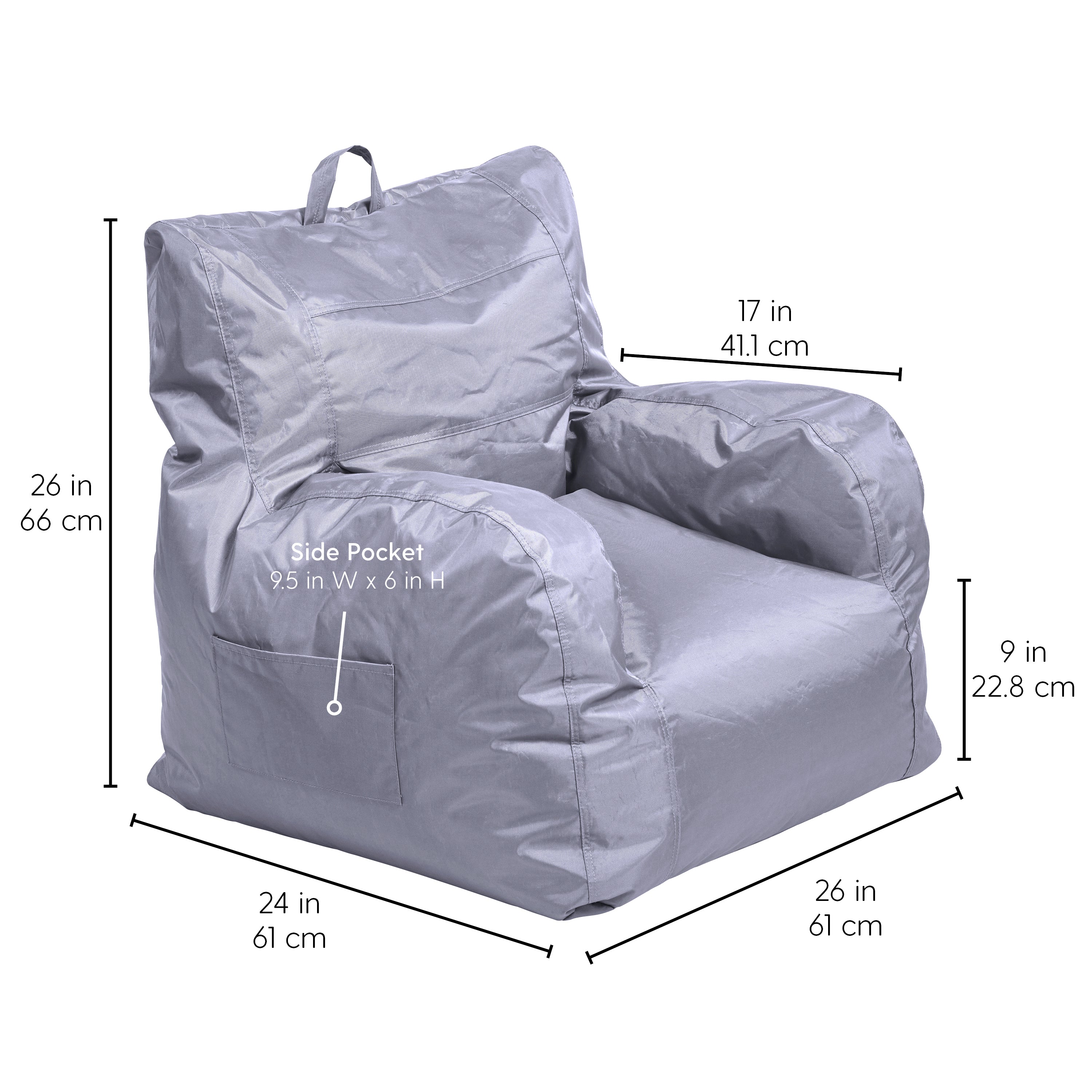 Cali Big Bear Bean Bag - Gray