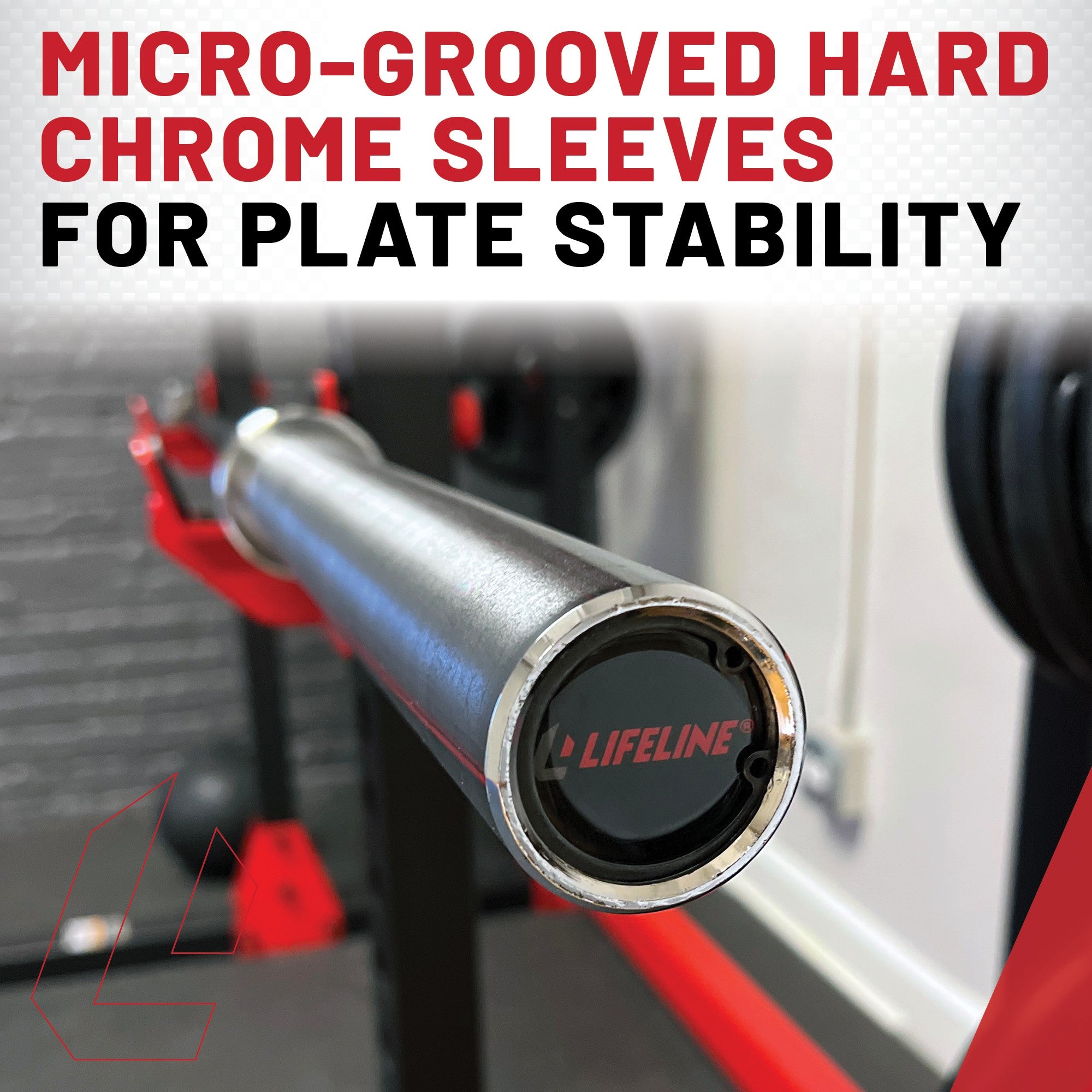 45Lb Olympic Bar With Collars  - 1000Lb Max