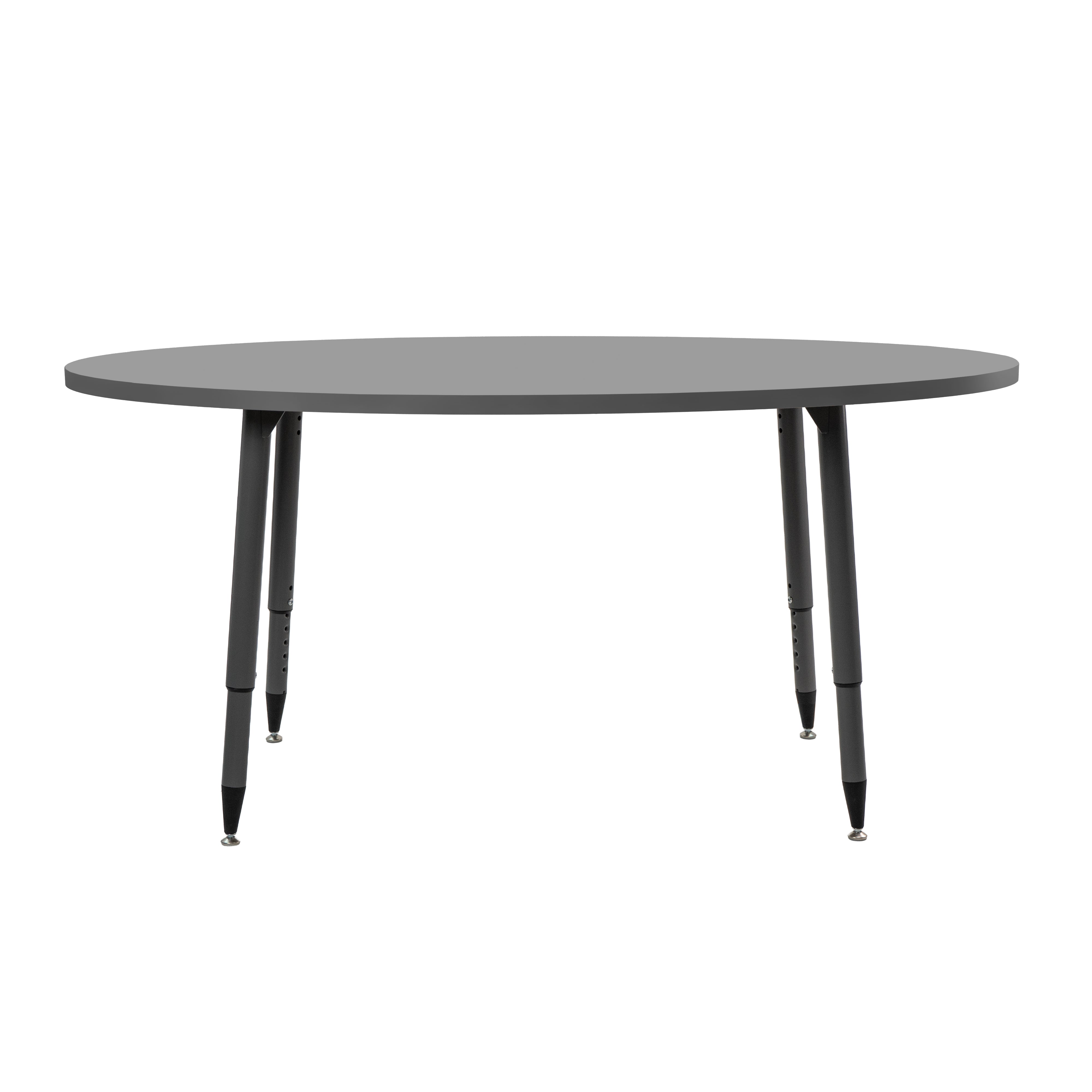 Adapte 30" x 60" Oval Thermofused Activity Table with Adjustable Tapered Legs - North Sea/North Sea
