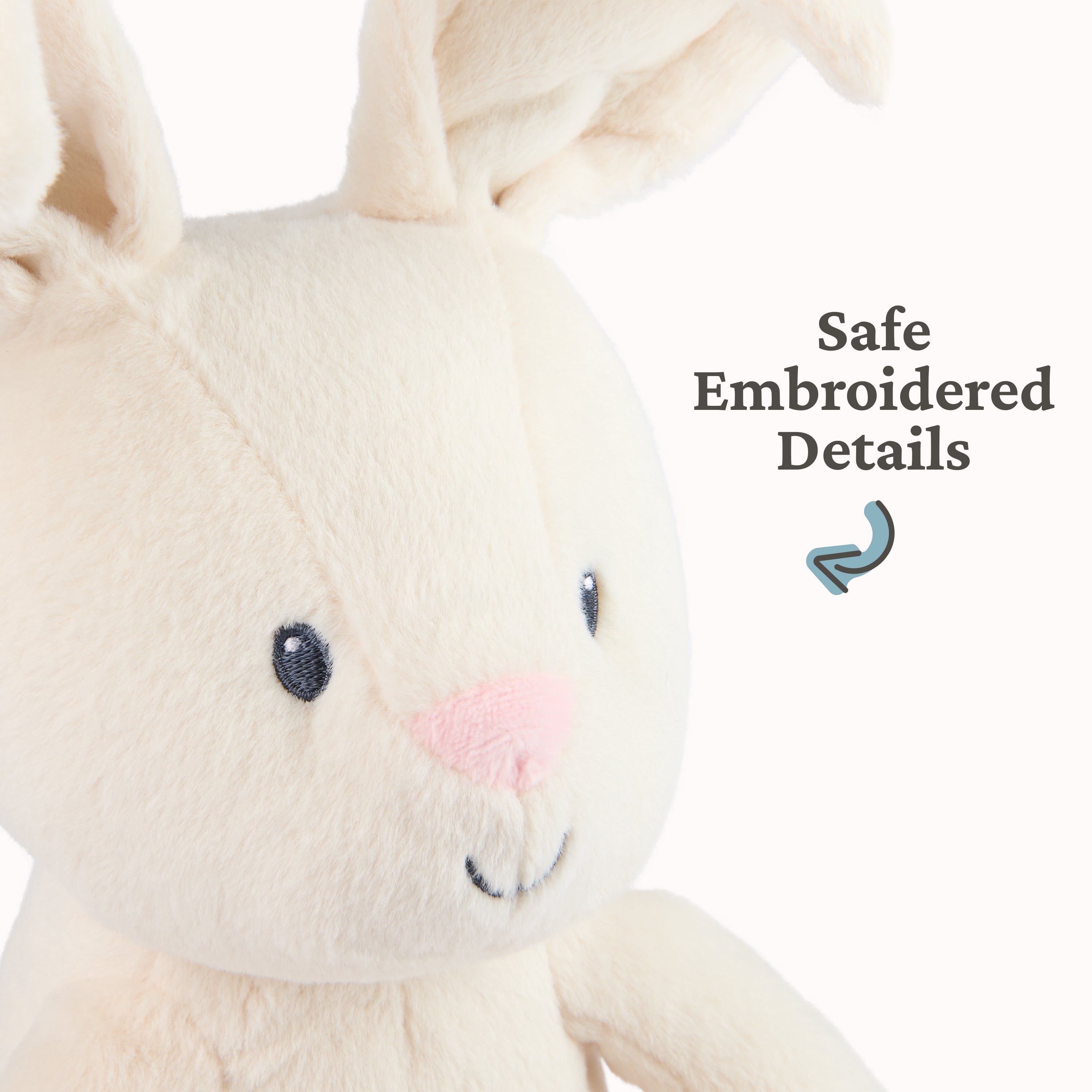 GUND Baby Peek-a-Boo Flora Bunny Plush, Bunny Rabbit Stuffed Animal, Baby Toy for Ages 0 and Up, Cream, 7" Batteries Not Required