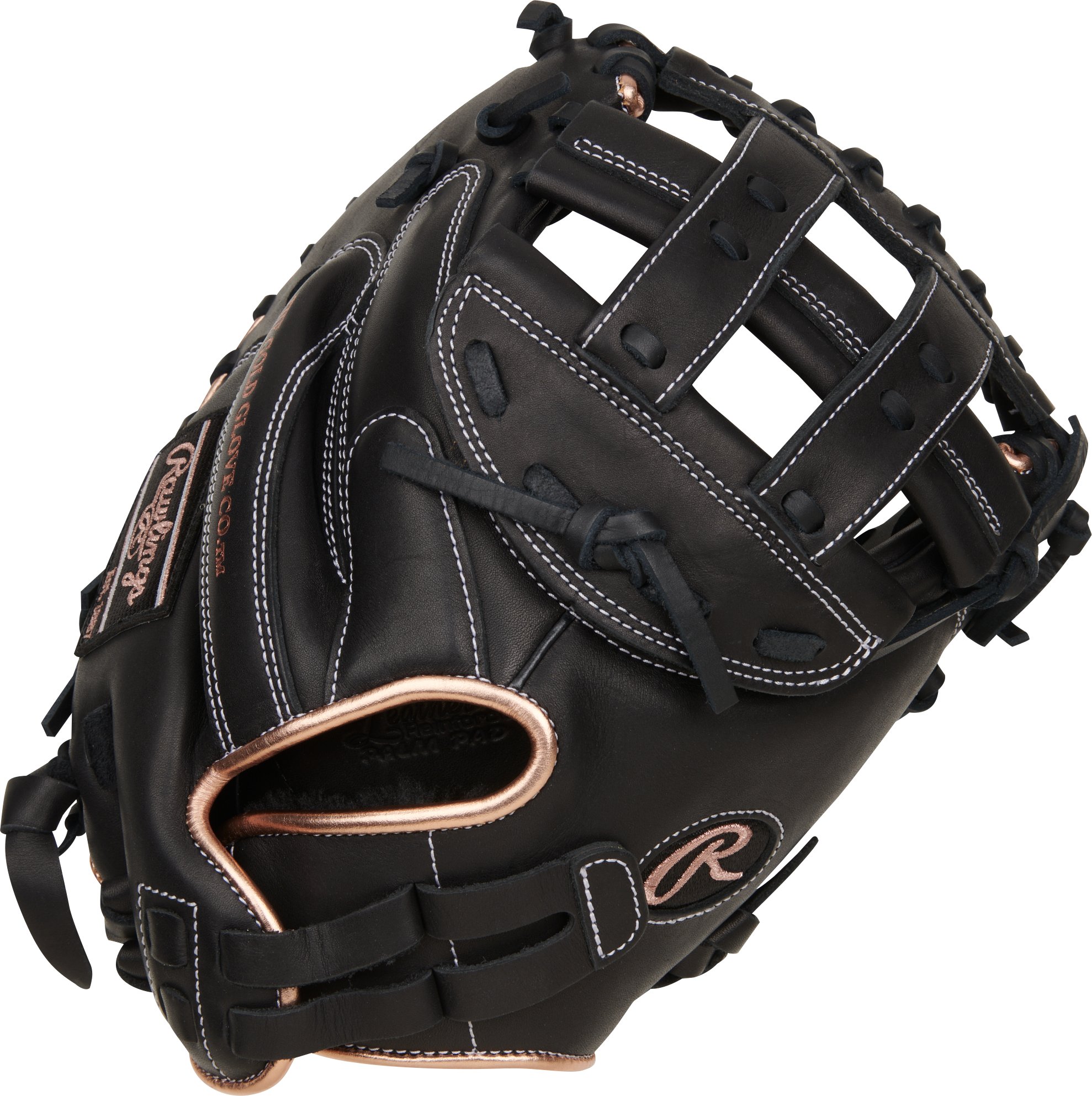Rawlings R9 Series Catchers Mitt 33-Inch Softball Glove - Right Hand Thrower - Black