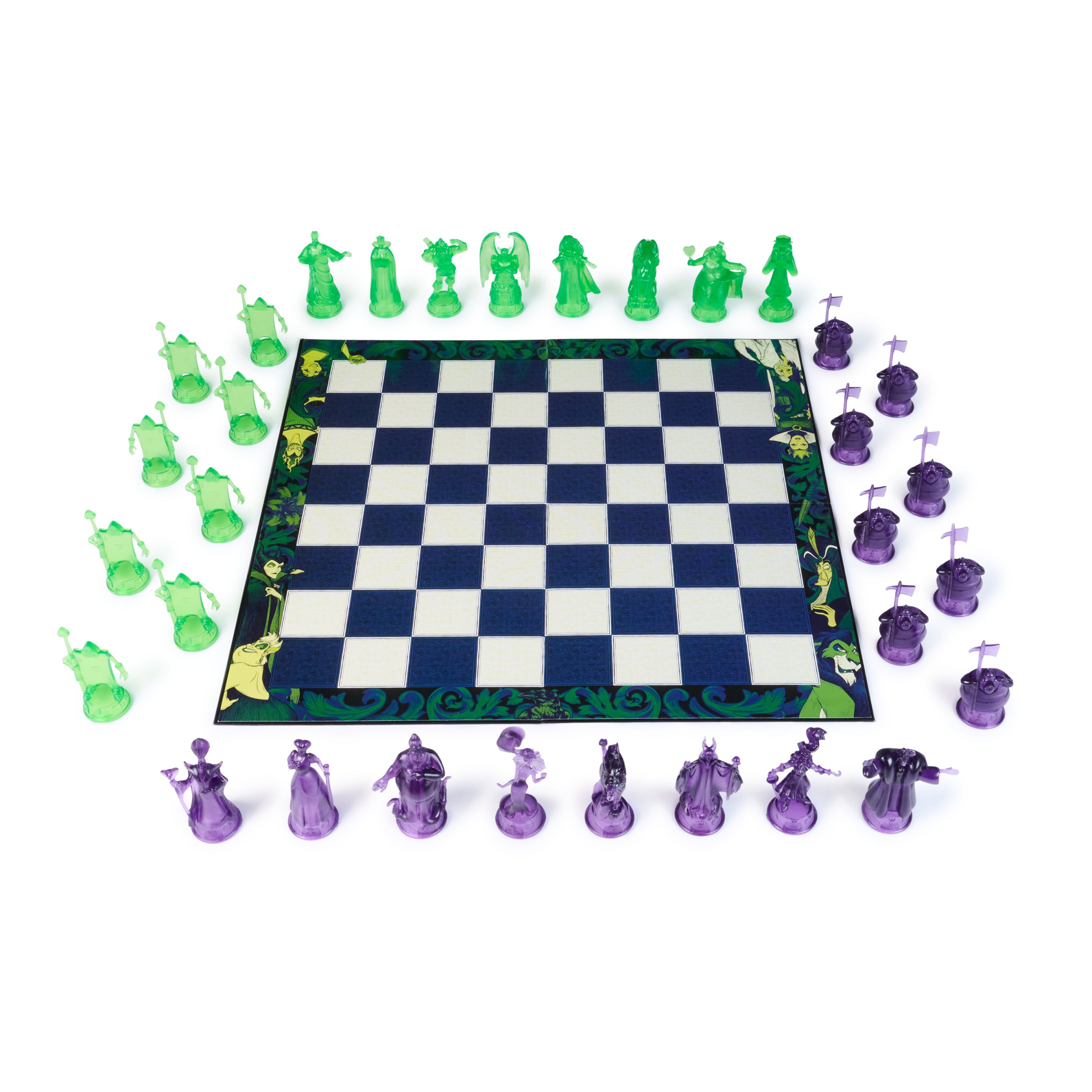 Spin Master Games, Disney Villains Chess Set for Adults & Kids, Play as Classic Disney Characters like Ursula, Jafar, Hades, & More, Classic Strategy Game & STEM Activity, 2 Players, for Ages 8 & Up