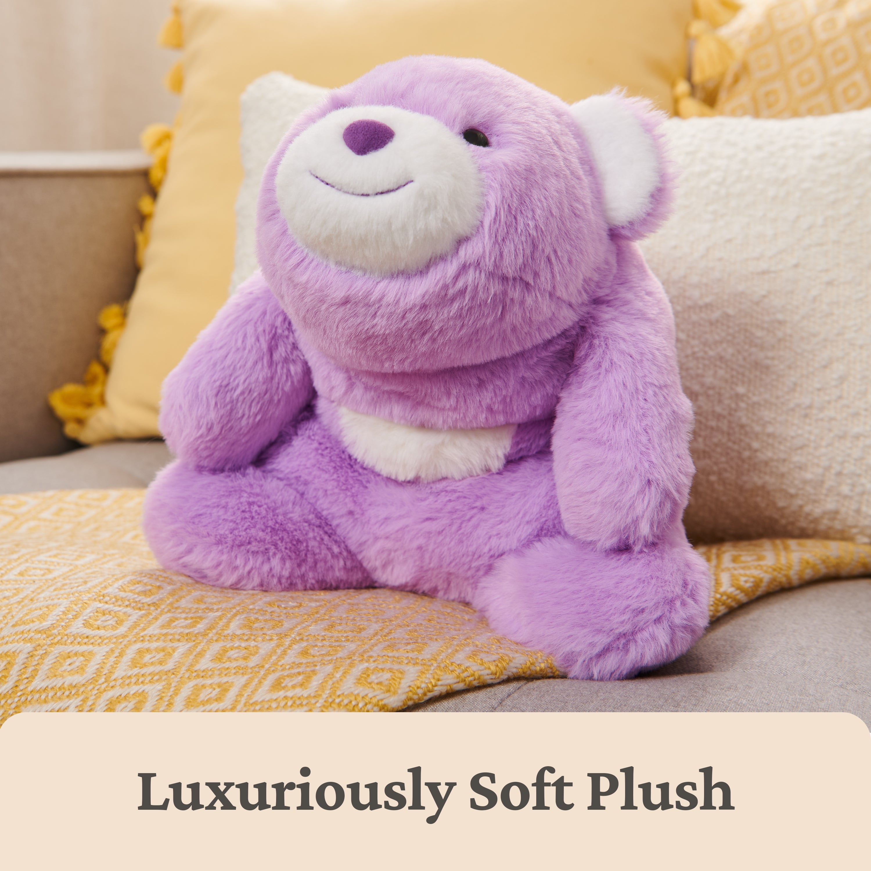 GUND Original Snuffles Teddy Bear, Stuffed Animal Plush Toy for Ages 1 and Up, Purple, 10”