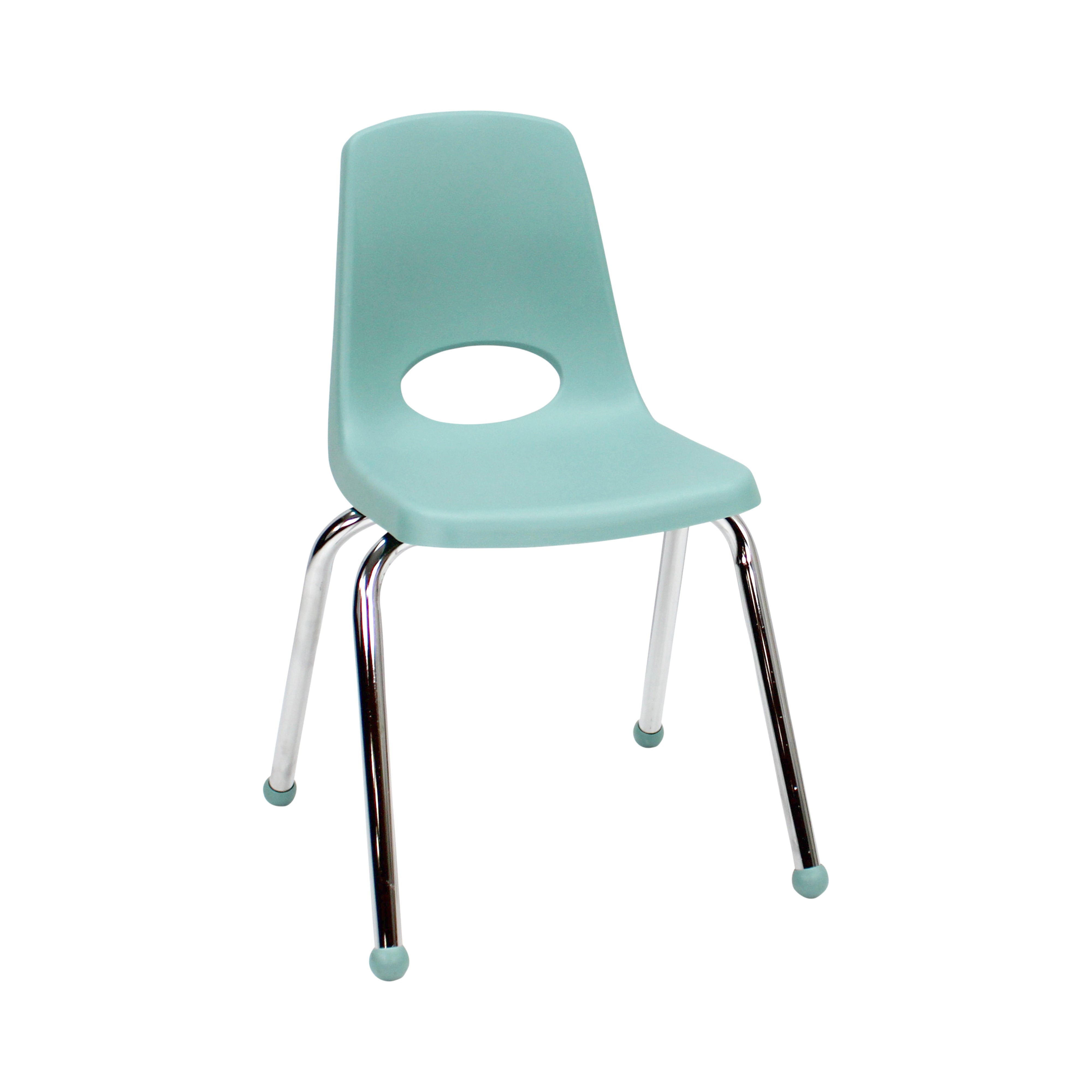 16" Stack Chair with Ball Glides - Seafoam