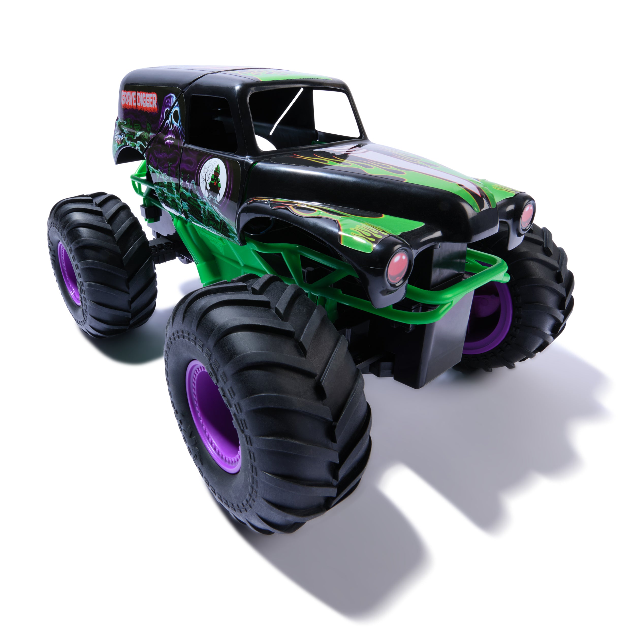 Monster Jam, Official Smash & Bash Grave Digger Remote Control Indoor & Outdoor Vehicle, 1:15 Scale Repairable Monster Truck, Kids Toys for Boy and Girls Ages 4 and up