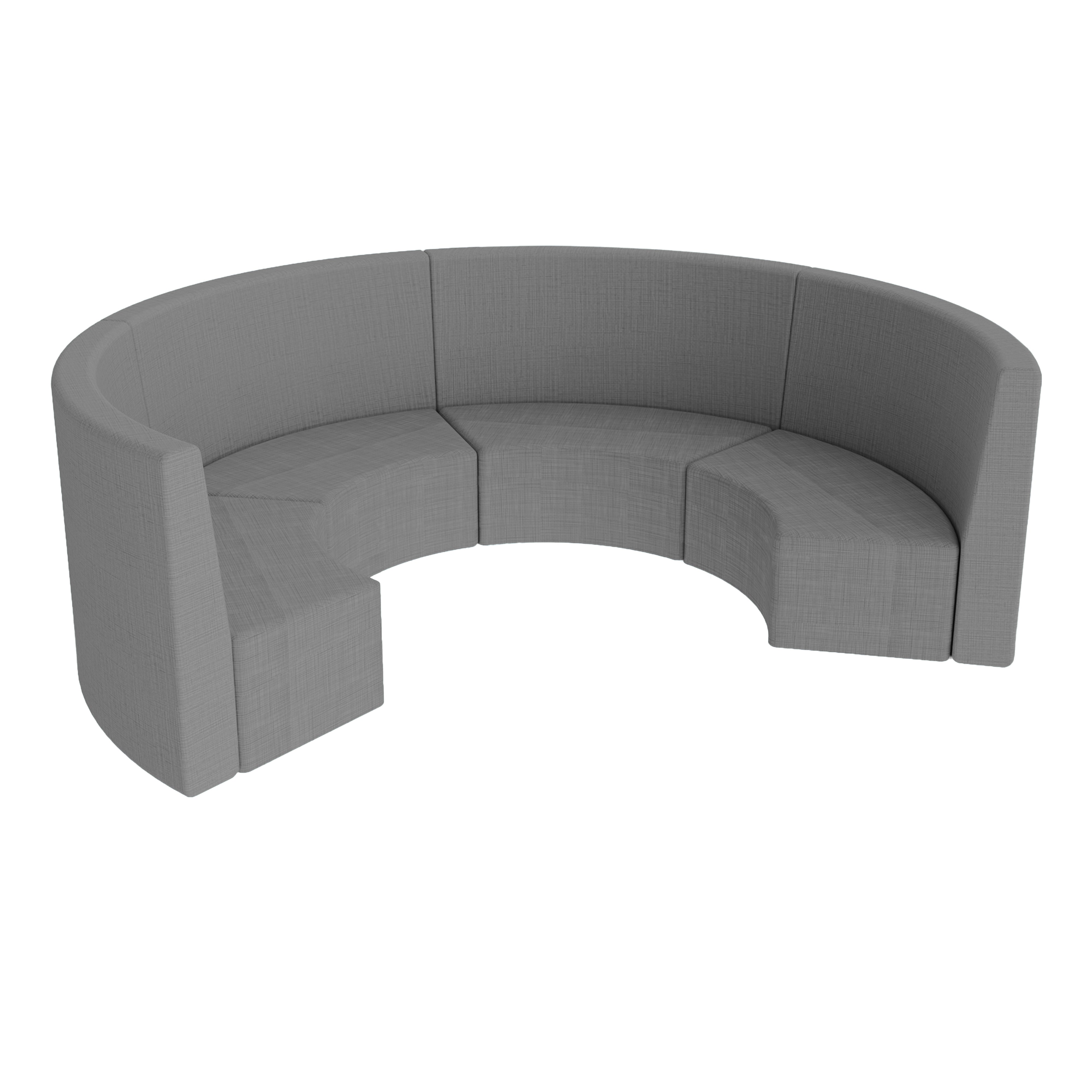 Pro Series Tallback S Curve Chairs 12" Seat Height, 4-Piece Set - Slate Gray Crosshatch