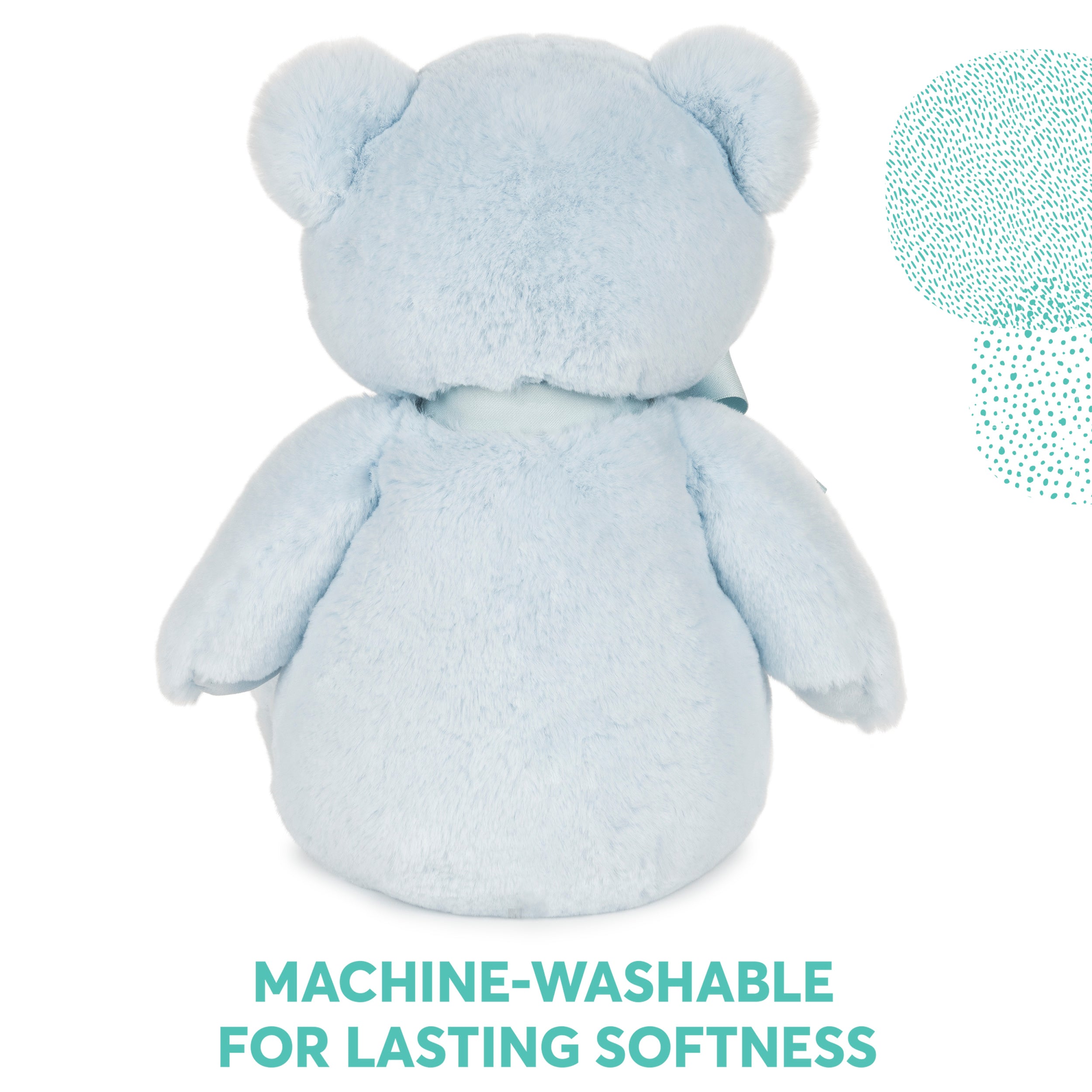 Baby GUND My First Friend Teddy Bear, Blue, Ultra Soft Animal Plush Toy for Babies and Newborns