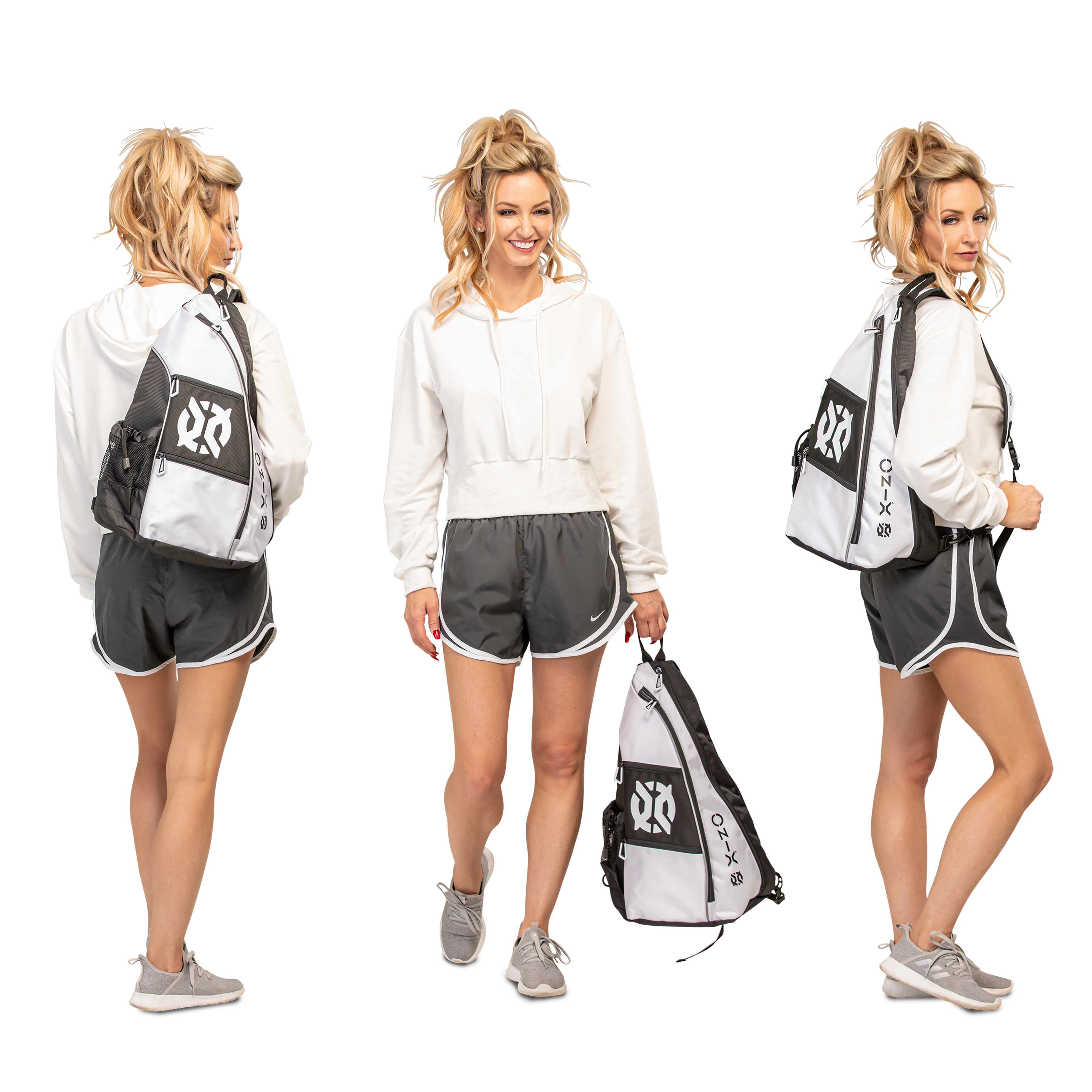 ONIX Pro Team Sling Bag — White/Black