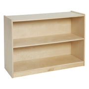 2 Shelf Storage Cabinet with Back - Natural